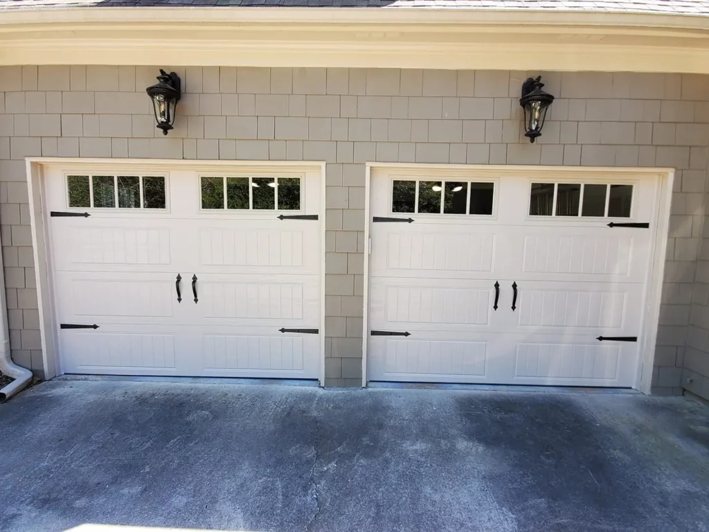 Garage Door Replacements: Doorlink model 431 with Stockbridge window.